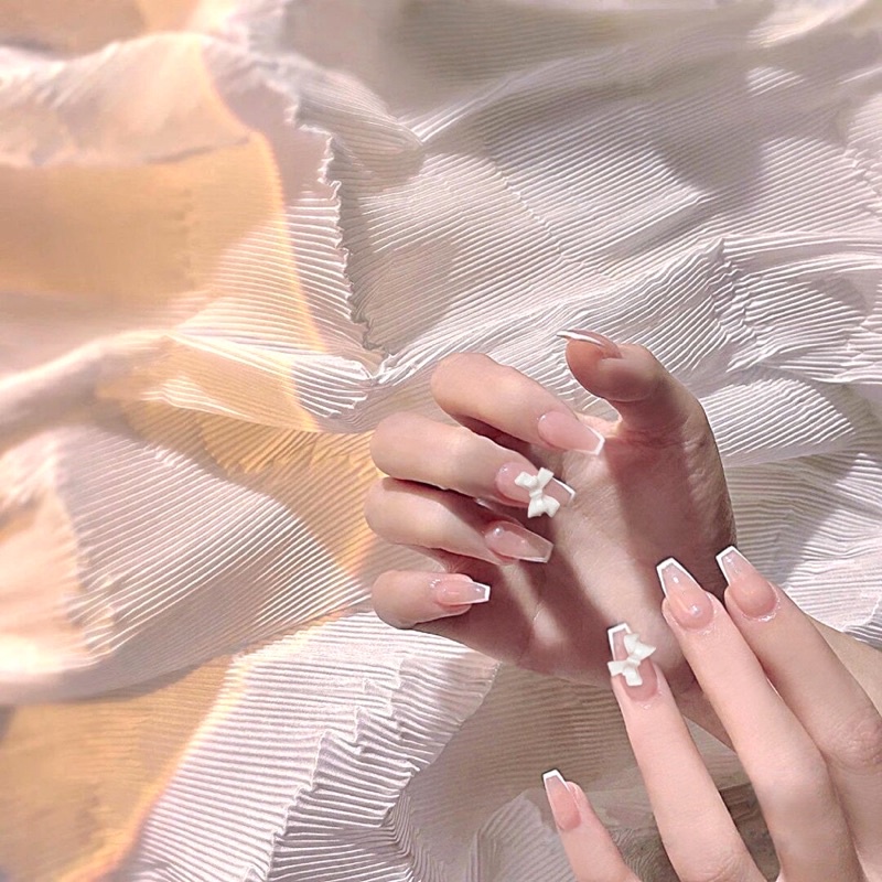 Set 24 móng giả D168, đính đá cao cấp ( Tặng kèm keo, dũa )