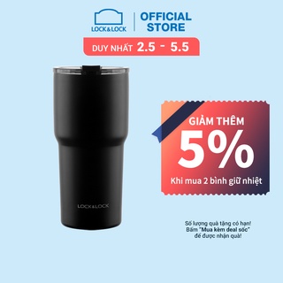Bình giữ nhiệt Lock&Lock Swing tumbler - 350ml, màu đen LHC4179BLK