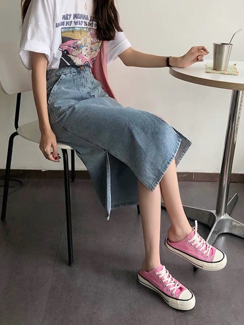 [ ORDER ] Chân váy jean xẻ | BigBuy360 - bigbuy360.vn