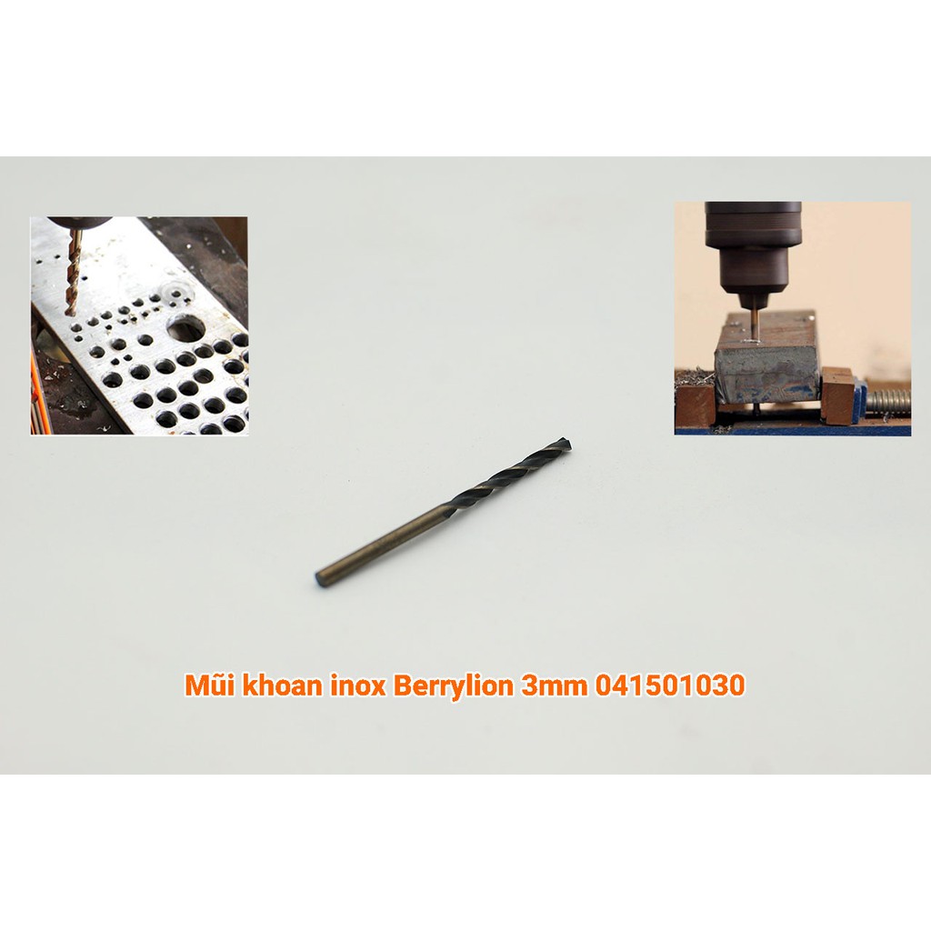 MŨI KHOAN INOX 3MM BERRYLION 041501030