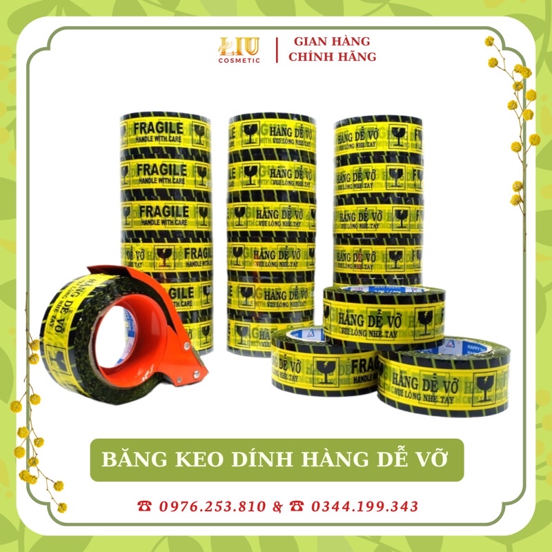 BĂNG KEO DÁN NIÊM PHONG 100YA - BĂNG KEO TRONG / ĐỤC 5cm (DÁN THÙNG, HỘP GÓI HÀNG)