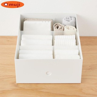 ( MUJI CHÍNH HÃNG ) HỘP NHỰA CHIA NGĂN GẤP GỌN - L 3 CÁI