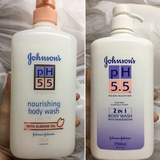 Sữa tắm johnson's ph 5.5 2in1/hạnh nhân 750ml