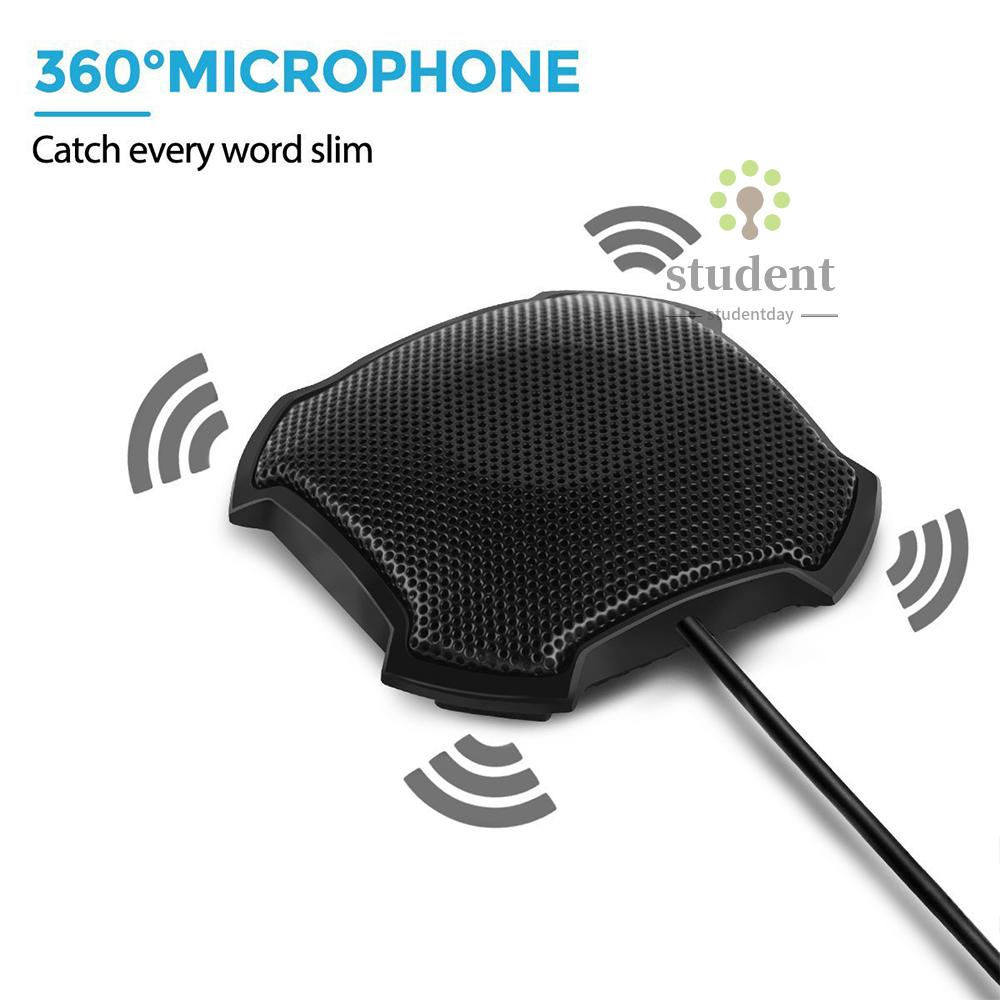 Micro Để Bàn Có Dây Jack 3.5mm Xoay 360 Độ Cho Máy Tính Laptop | BigBuy360 - bigbuy360.vn