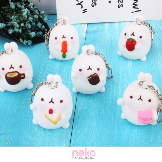 Móc khóa thỏ molang cực yêu!