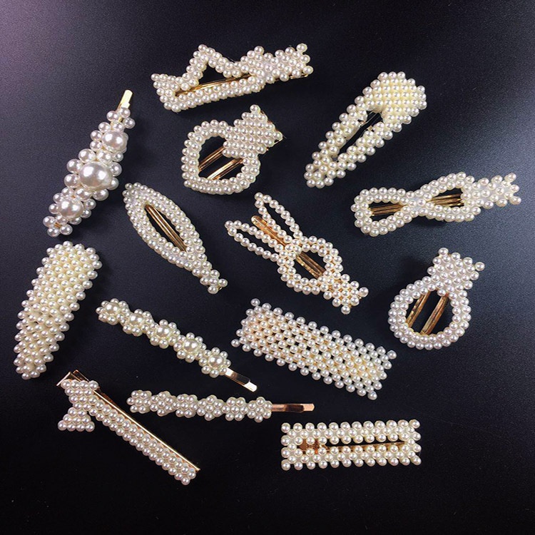 Kẹp Tóc Đính Hạt Ngọc Trai Thời Trang Cho Nữ