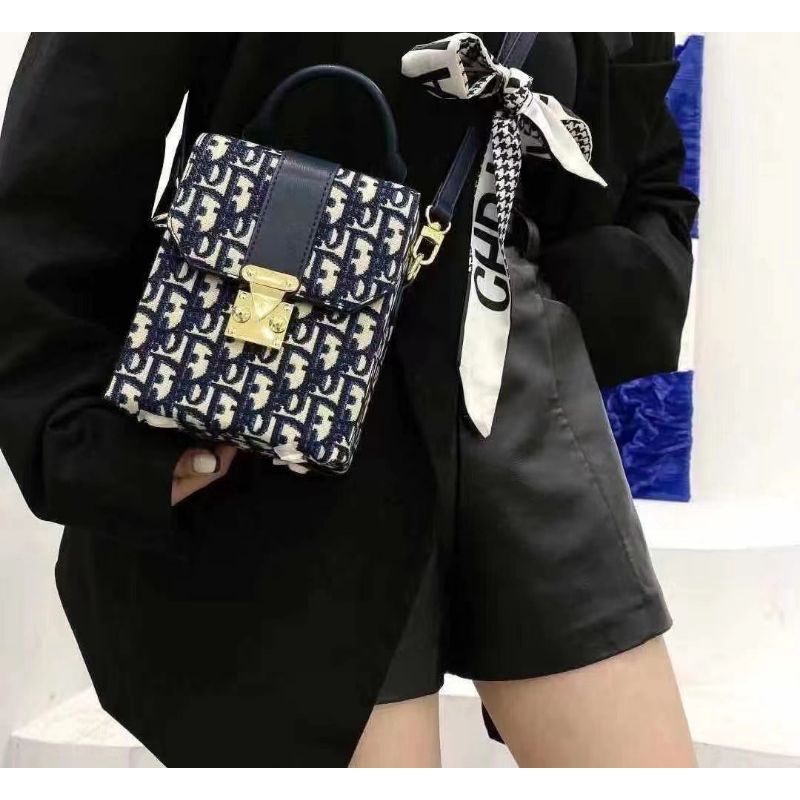Túi xách nữ D.I sz18cm bảm đẹp nét căng chất vô cùng fullbox nguyên seal
