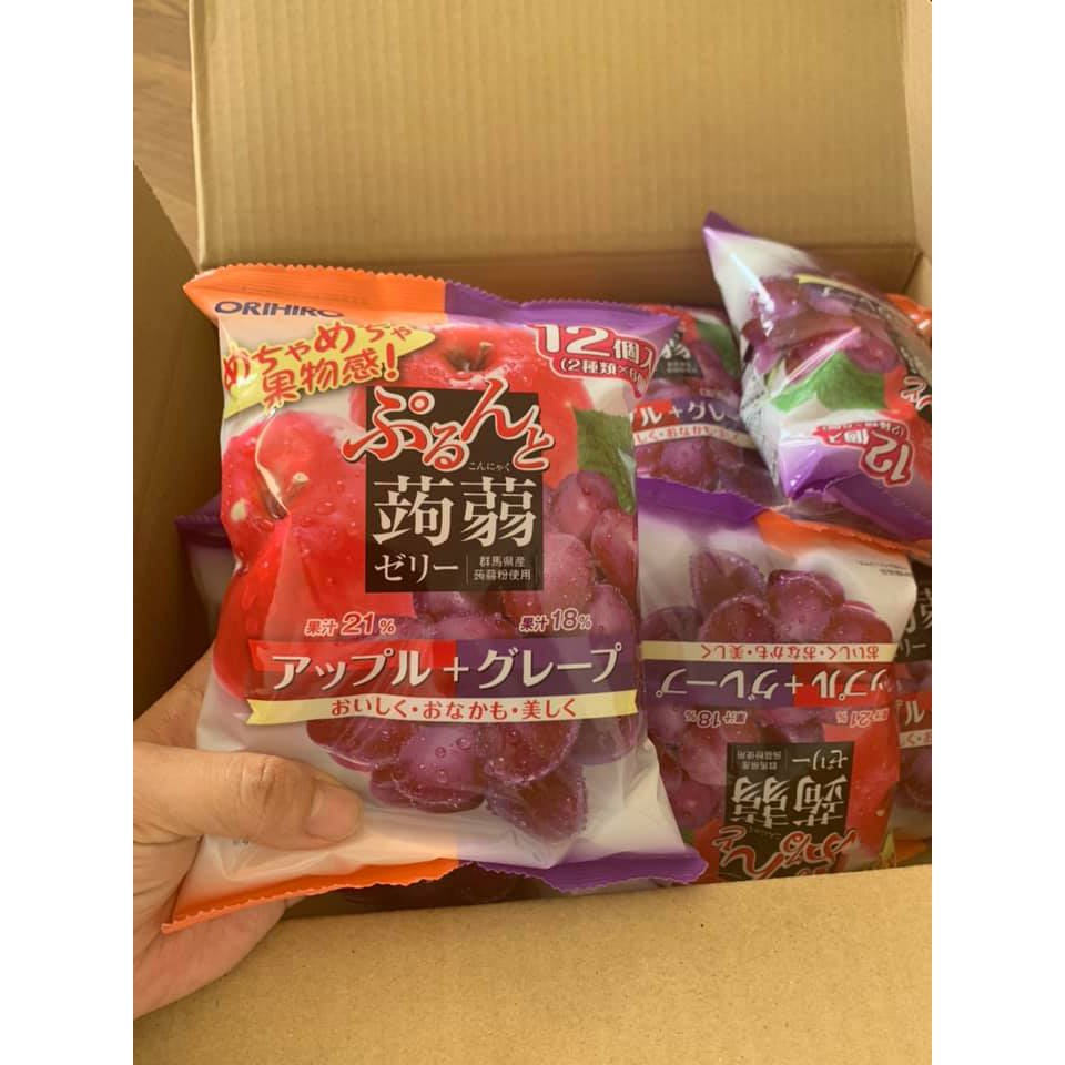 Thạch hoa quả Orihiro 12 gói 240g-Nhật Bản