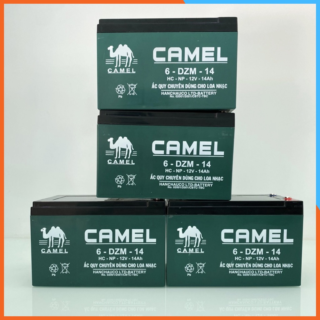 Bình Ắc Quy CAMEL 12V-14Ah Cao Cấp Dùng cho loa kéo, Xe Đạp Điện, Xe Điện...