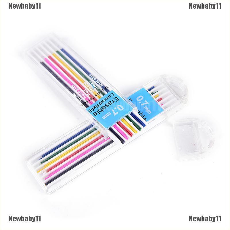 Hộp ruột bút chì bấm màu 0.7mm có thể xóa được chuyên dụng