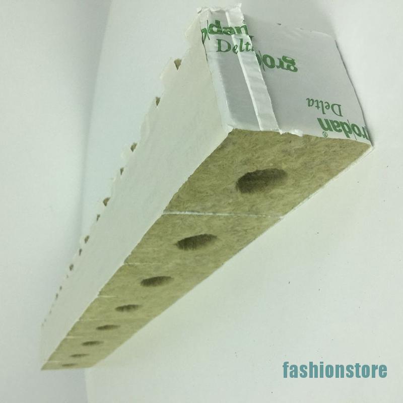 [fashionstore]Rock Wool Cubes Ventilative Hydroponic Grow Rockwool Cubes Soilless Cultivation