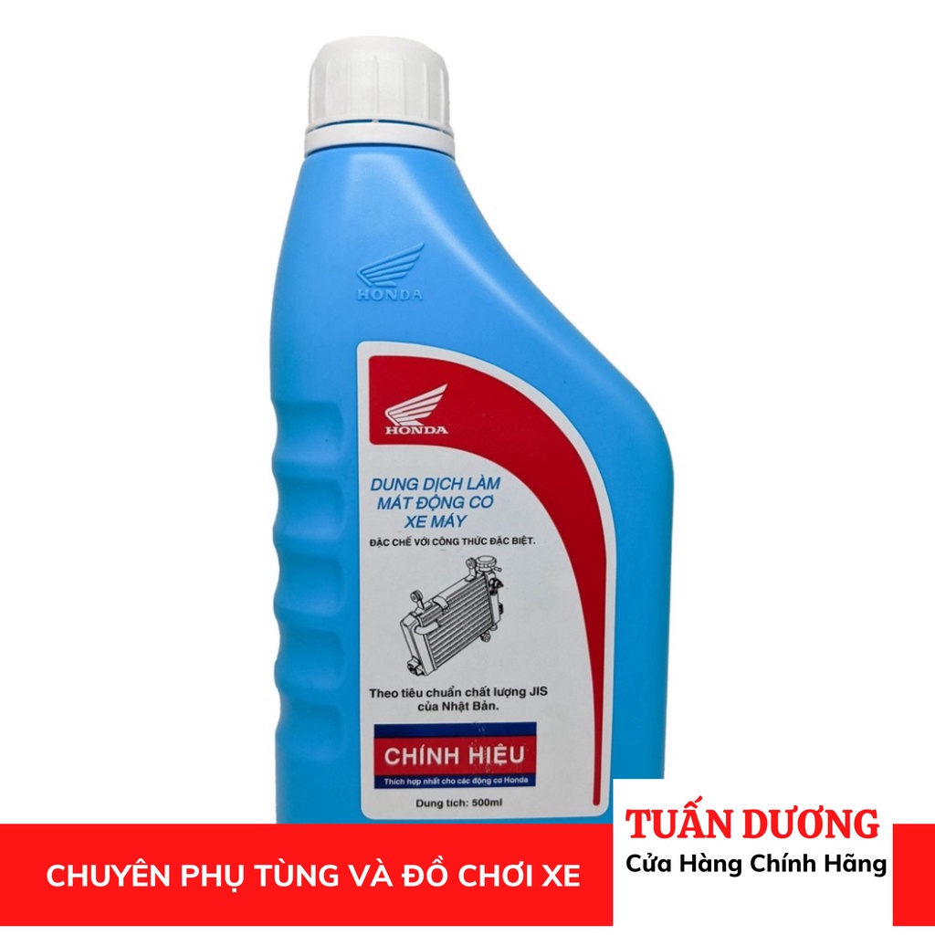 Dung dịch làm mát động cơ Honda - Nước làm mát hàng xịn dung tích 500ml đổ cho các dòng xe ga và xe số