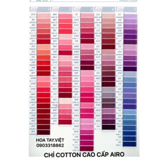CHỈ THÊU CAO CẤP AIRO: SET 30 TÉP GIÁ 75K