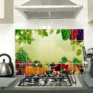Tranh dán bếp cách nhiệt 3D (75*45 CM)