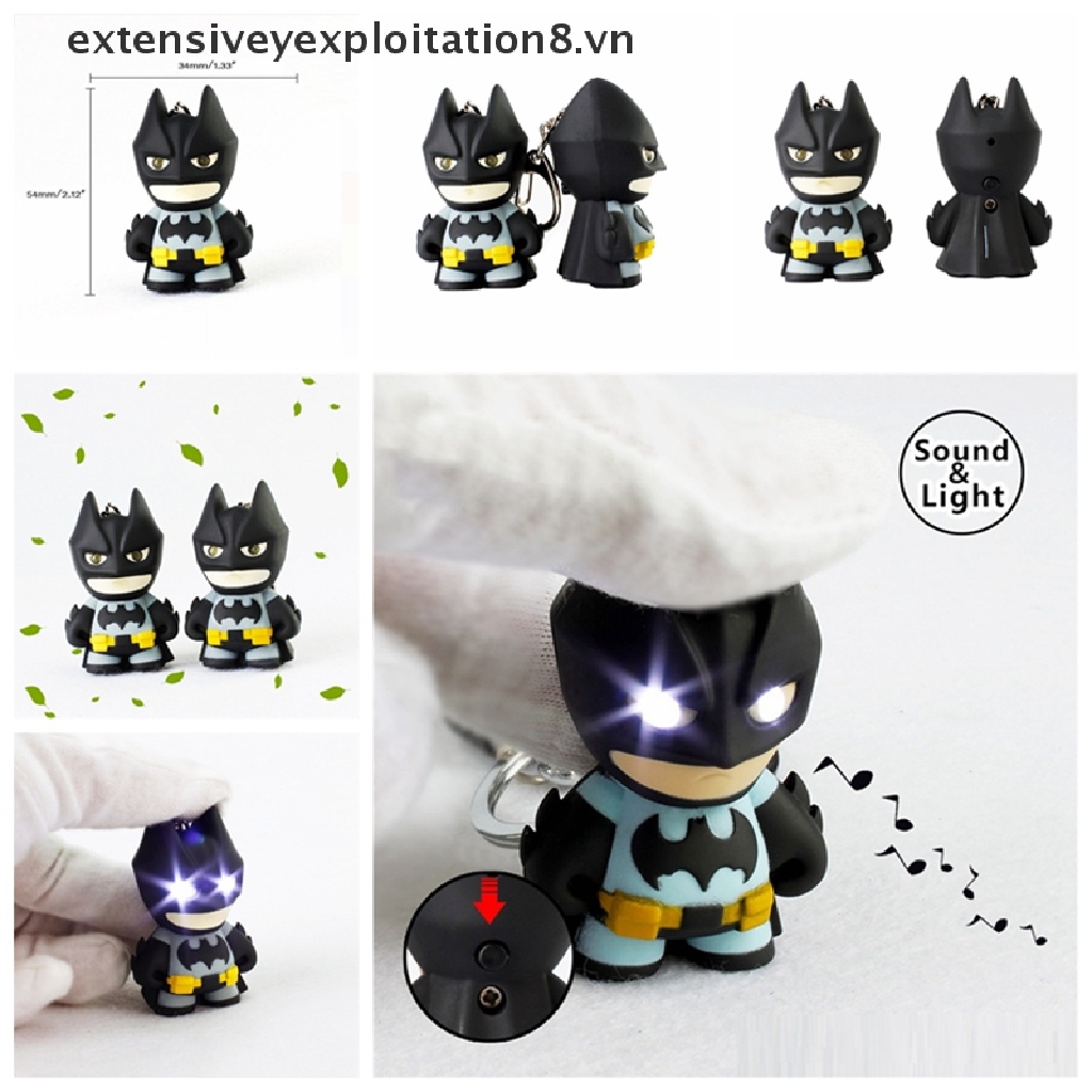 Móc Khóa Hình Batman Có Đèn Led Và Âm Thanh