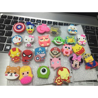 Nút gắn dép , sticker, jibbitz đèn led