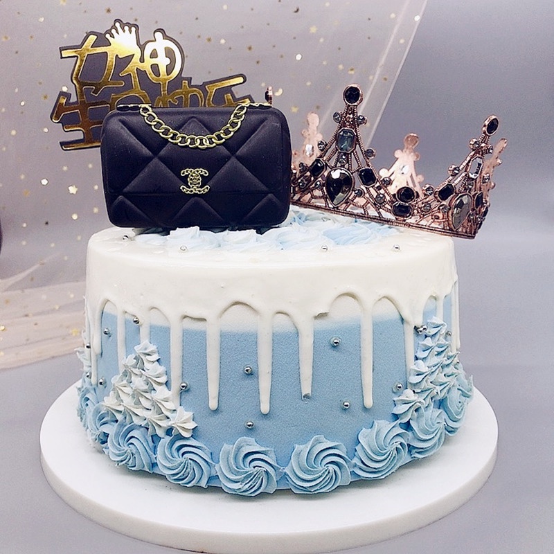 Topper Cắm Trang Trí Bánh Kem Sang Trọng Cho Tiệc Sinh Nhật