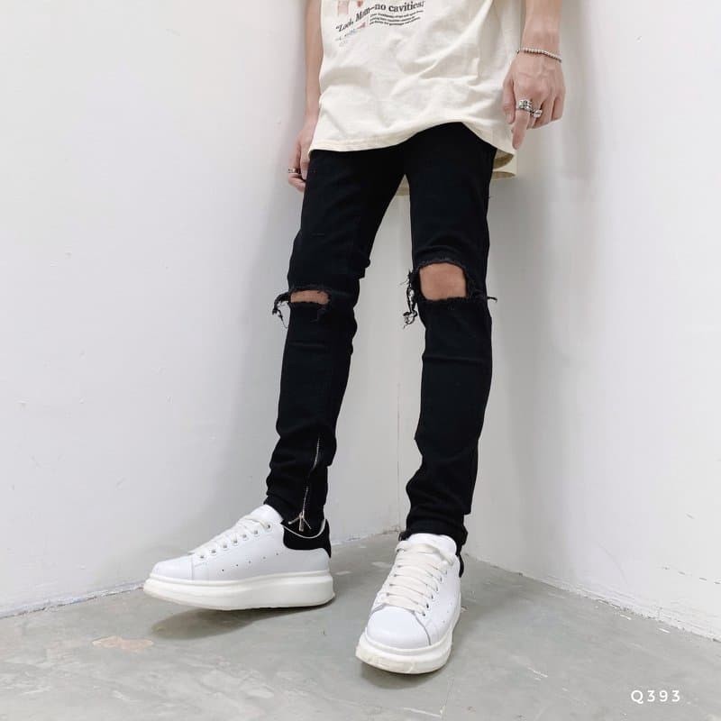 Quần Nam Kiểu thời trang zip ống quần