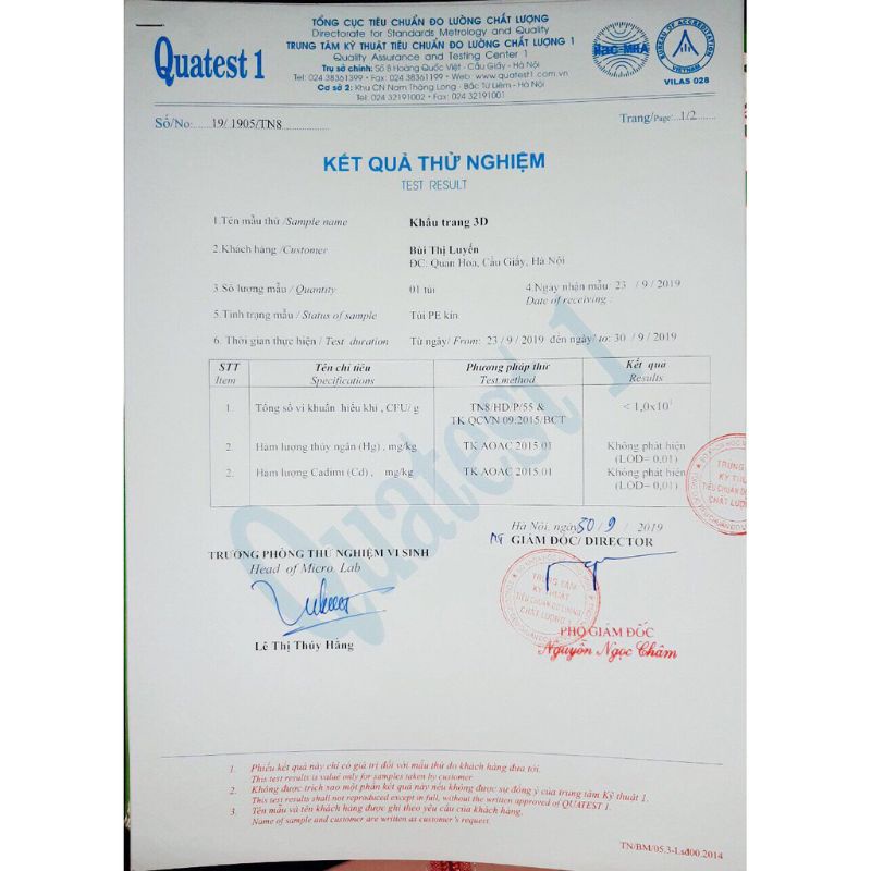Khẩu Trang Trắng KF94 Omi hàn quốc 4 lớp chất lượng cao
