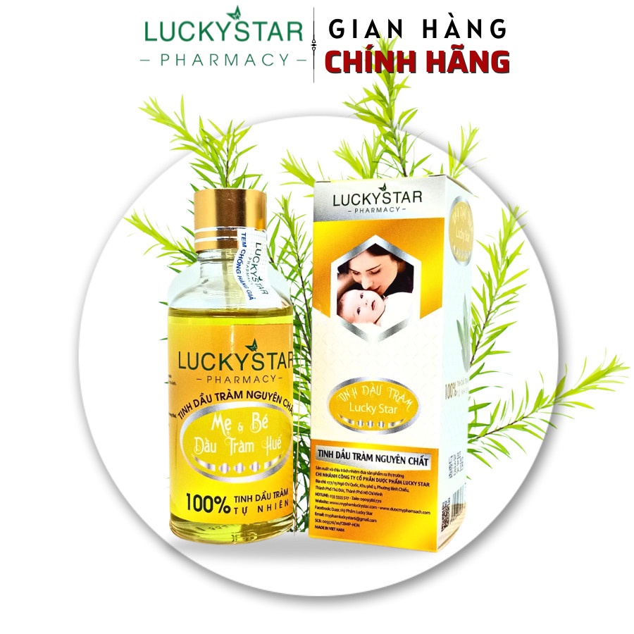 Tinh Dầu Tràm Nguyên Chất Mẹ và Bé Lucky Star 50ml