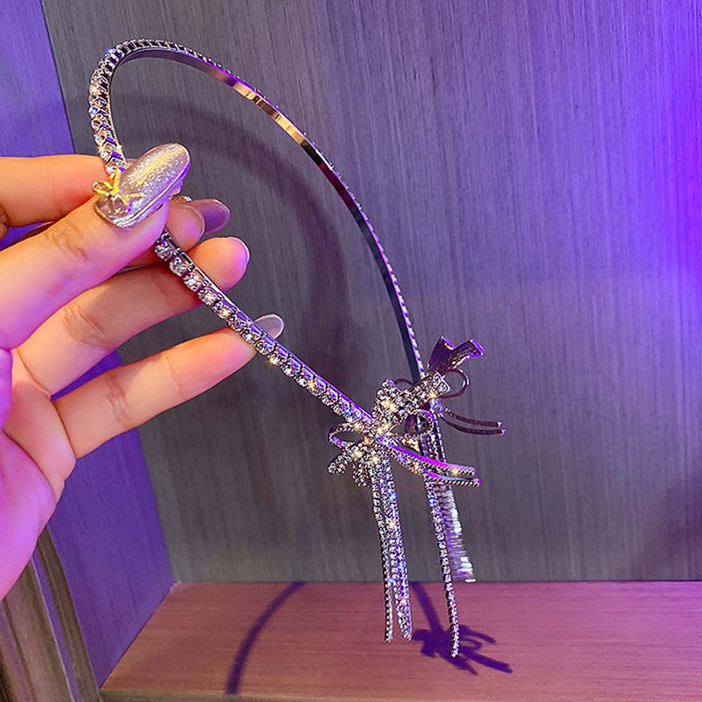 Cài tóc tua rua đính nơ thời trang sang trọng cho nữ