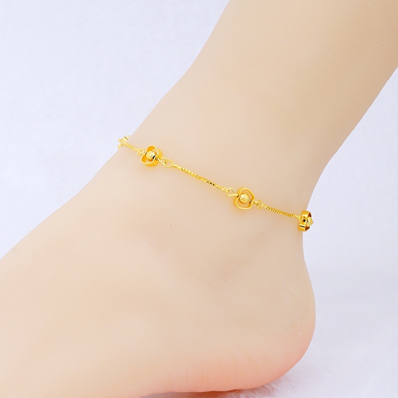 Lắc chân YeYi hai lớp mạ vàng 24k thời trang cho nữ