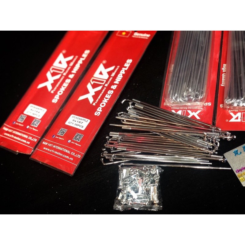 Căm X1R mạ crom chính hãng gắn mọi dòng xe máy size 149, 157, 184 full hộp