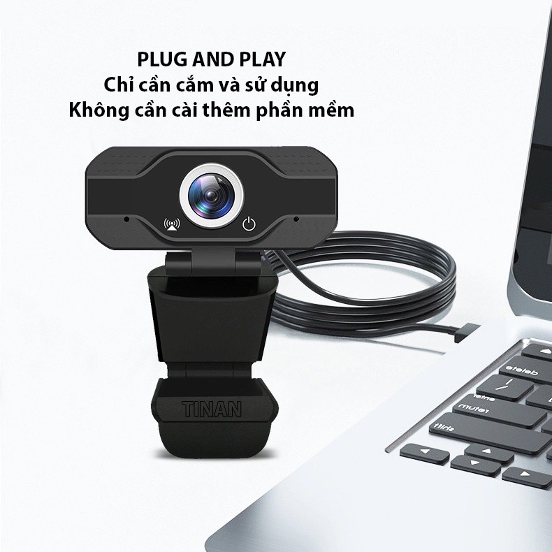 Webcam máy tính có mic full hd 1080P, Sử Dụng Để Gọi, Dạy Học Trực Tuyến, Hội Nghị