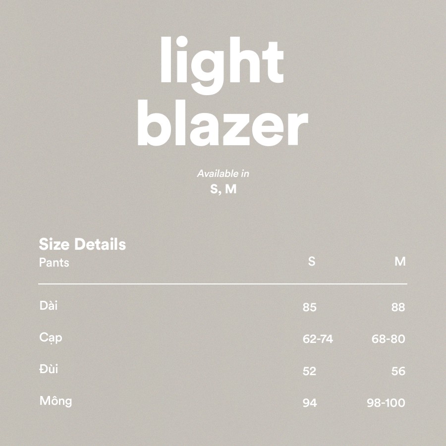 SET ÁO BLAZER VÀ QUẦN SUÔNG KẺ CHUBBIE - SET LIGHT BLAZER | BigBuy360 - bigbuy360.vn