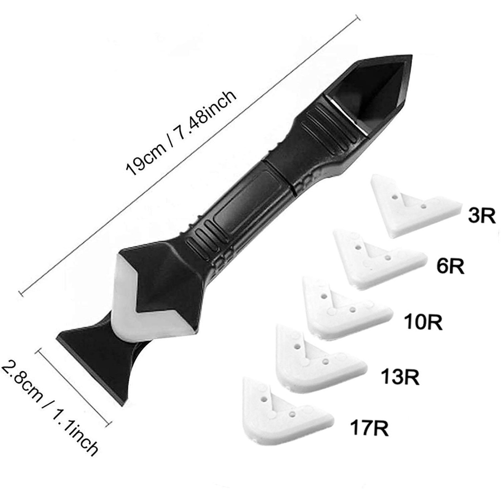 Dụng Cụ Hoàn Thiện Chất Liệu Silicone Kèm 5 Miếng Đệm Thay Thế