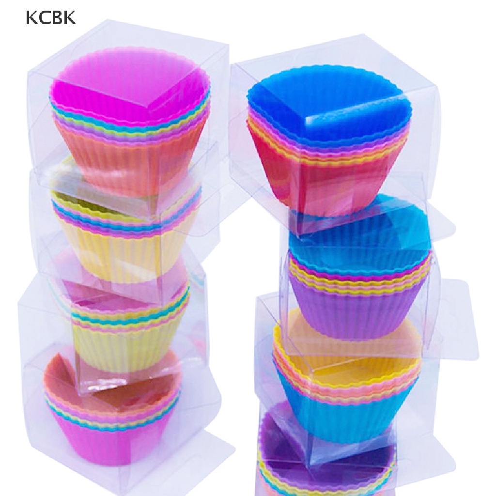 Set 6 Khuôn Silicone Làm Bánh Hình Tròn Tiện Dụng