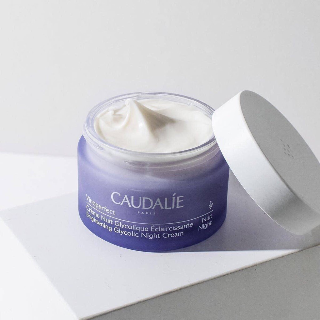 Kem dưỡng đêm giảm nám, tàn nhang, trắng sáng, căng mịn da Caudalie Vinoperfect Dark Spot Correcting Glycolic Night 50ml