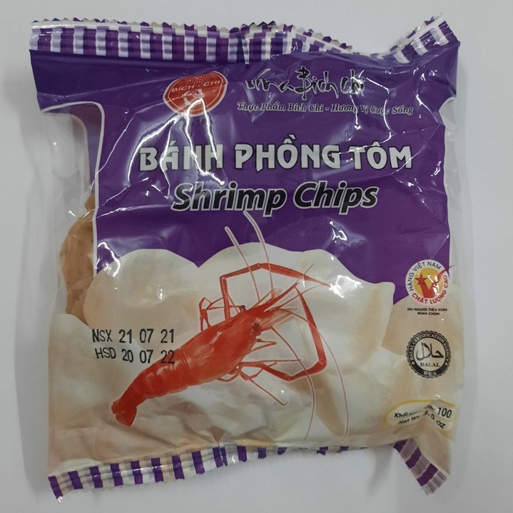 Bánh Phồng Tôm Bích Chi 100g Các vị