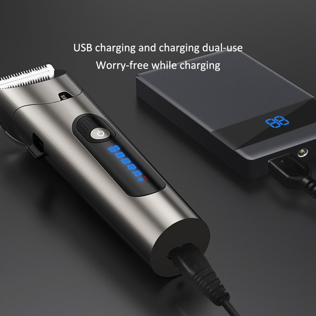 Xiaomi Youpin Tông đơ cắt tóc   Riwa có đèn LED có thể sạc lại tiện dụng cho nam