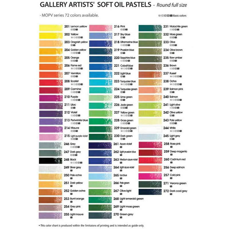 Hộp gỗ Mungyo Extra soft oil pastel 72 màu chính hãng Mungyo