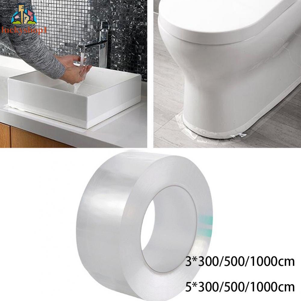 ❤❤❤(Hot products for family life)1pc Transparent Bath Wall Kitchen White Tape Self-Adhesive useful durable Sealing strip