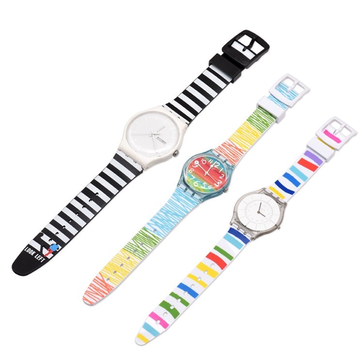 Dây Đeo Cao Su 16Mm 17mm 19mm Thay Thế Cho Đồng Hồ Thông Minh Swatch 16/17/19mm