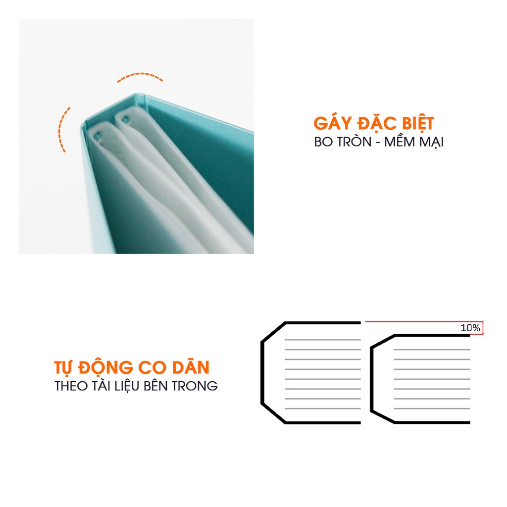 Bìa Lá A4 Switch ON AO+, Túi Dày 0.06 mm  - WD622/WD624