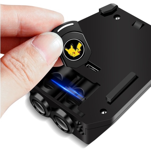 Đèn Led Trang Trí VikiTech Gắn Đuôi Xe Máy Chiếu Phát Hình Ảnh Chuyển Động Anime Pikachu Chất Liệu Sợi Carbon Nhẹ Chắc