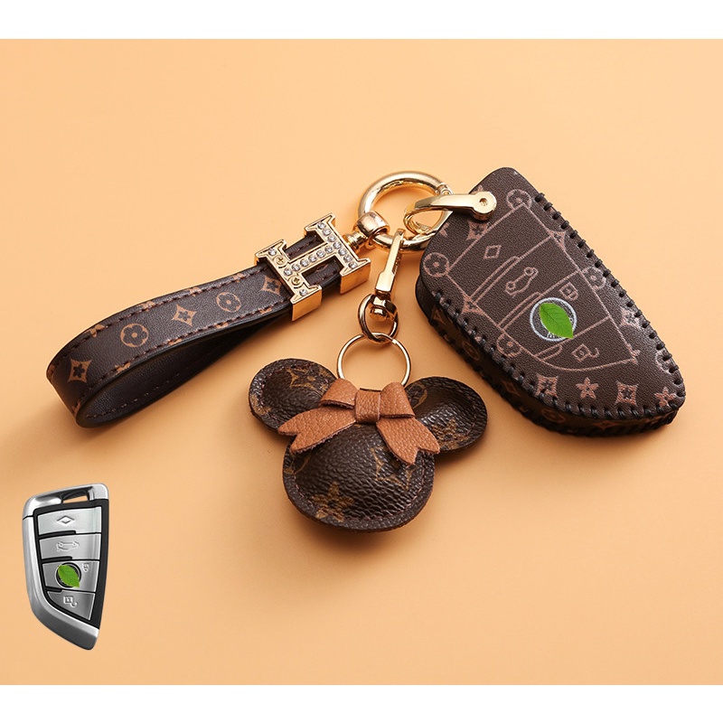 Bao Da Đựng Chìa Khóa Điều Khiển Từ Xa Cho Xe Hơi Bmw E90 E60 E70 E87 3 5 6 Series M3 M5 X1 X5 X6 Z4