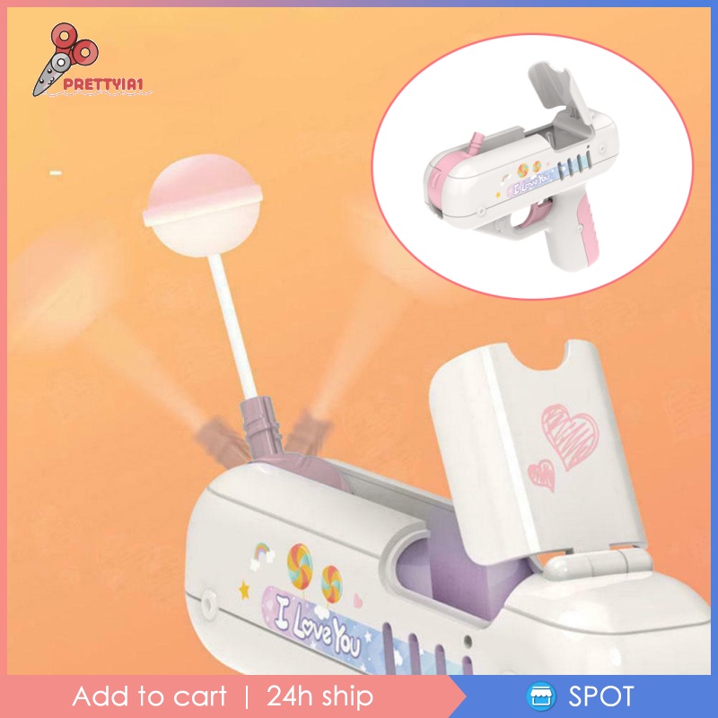 Súng Đồ Chơi Kẹo Mút Prettyia1 Màu Hồng Ngọt Ngào Sáng Tạo Cho Bé