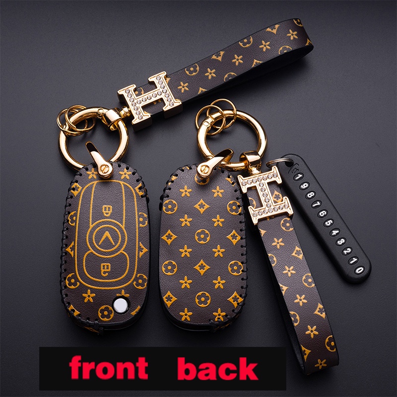 bọc chìa khoá smartkey Vinfast Fadil handmade da thật 001