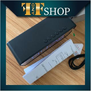 Loa Bluetooth mini đồng hồ mặt gương