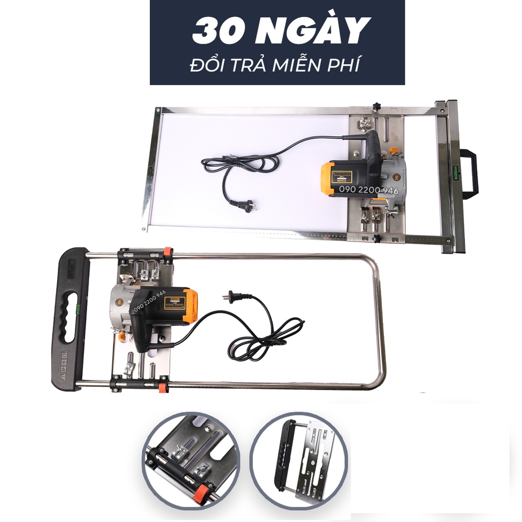 Khung cố định máy cắt gỗ | bộ cữ đẩy | khung cữ cắt gạch | soi gỗ | cắt cốt pha | hàng xịn INOX | 7in cỡ lưỡi 100 -185mm