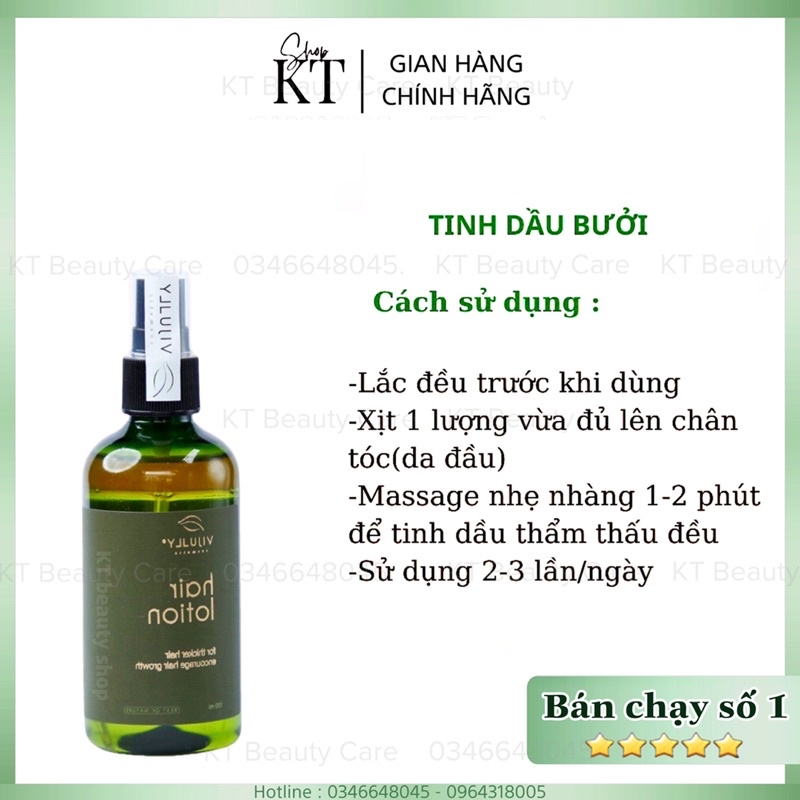 COMBO 3 CHAI XỊT KÍCH MỌC TÓC VIJULY  Giúp Ngăn Ngừa Rụng Tóc, Kích Mọc Tóc, Dưỡng Tóc Bóng Mượt  [ CHÍNH HÃNG 100%]