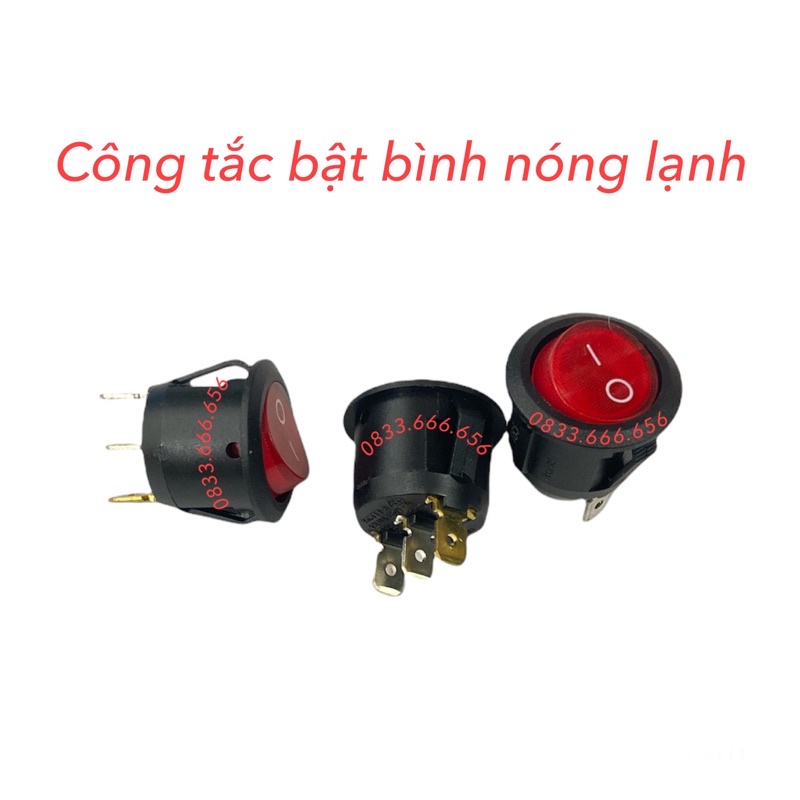 công tắc bật bình nóng lạnh loại tốt - công tắc Ferroli - Công tắc bật bình nóng lạnh on/off 3 chân 12A