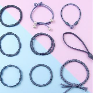 Set buộc tóc Hàn Quốc 9 cái