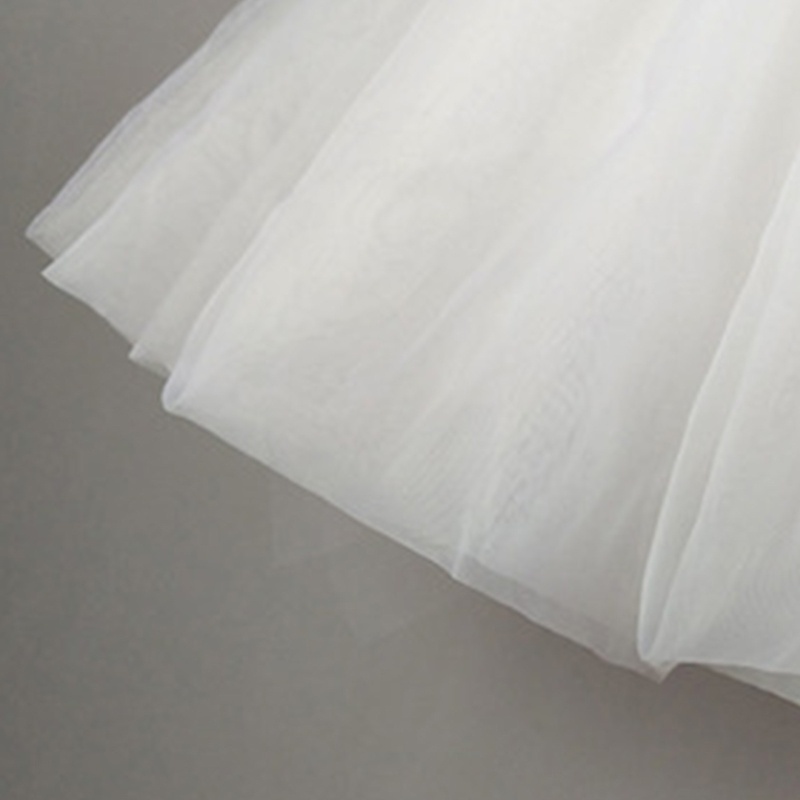 Xiangbao Đầm Ngắn Phủ Lông Petticoat Mềm Mịn Màu Trắng Cổ Điển Hóa Trang Lolita Cho Nữ
