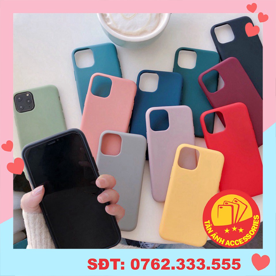 Ốp điện thoại - Ốp lưng iphone trơn vỏ màu mềm mại 1 5/5s/6/6s/6plus/6s plus/7/8/7plus/8plus/x/xs/xs max/11/11promax