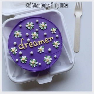 Bánh Kem Mini - Decor hoa và chữ